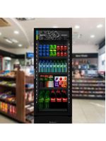 Expositor De Bebidas All Black Vb52ah Metalfrio Refrigerador 557 Litros Preto 220v