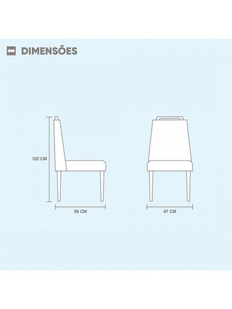 Conjunto 4 Cadeiras Safira Em Madeira Maciça Móveis Mundial Cinza Profundo