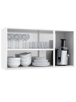 Armário de Cozinha de Aço Aéreo Telasul Topázio Branco