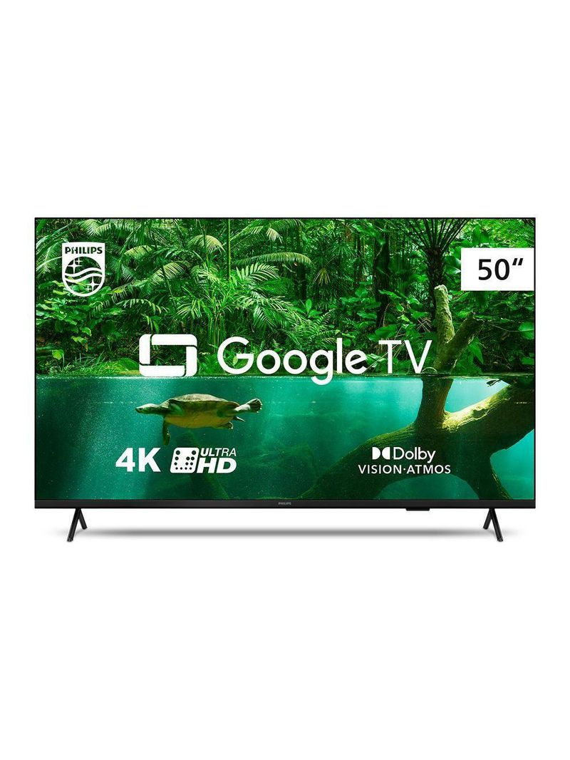 Smart Tv Philips Led 50" 4k Uhd Pug7408/78 Google Tv, Wi-fi E Bluetooth Integrados