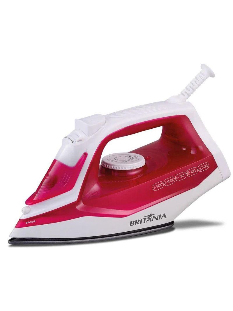 Ferro De Passar Bfv201r Vapor Extra Branco Com Rosa 220 V