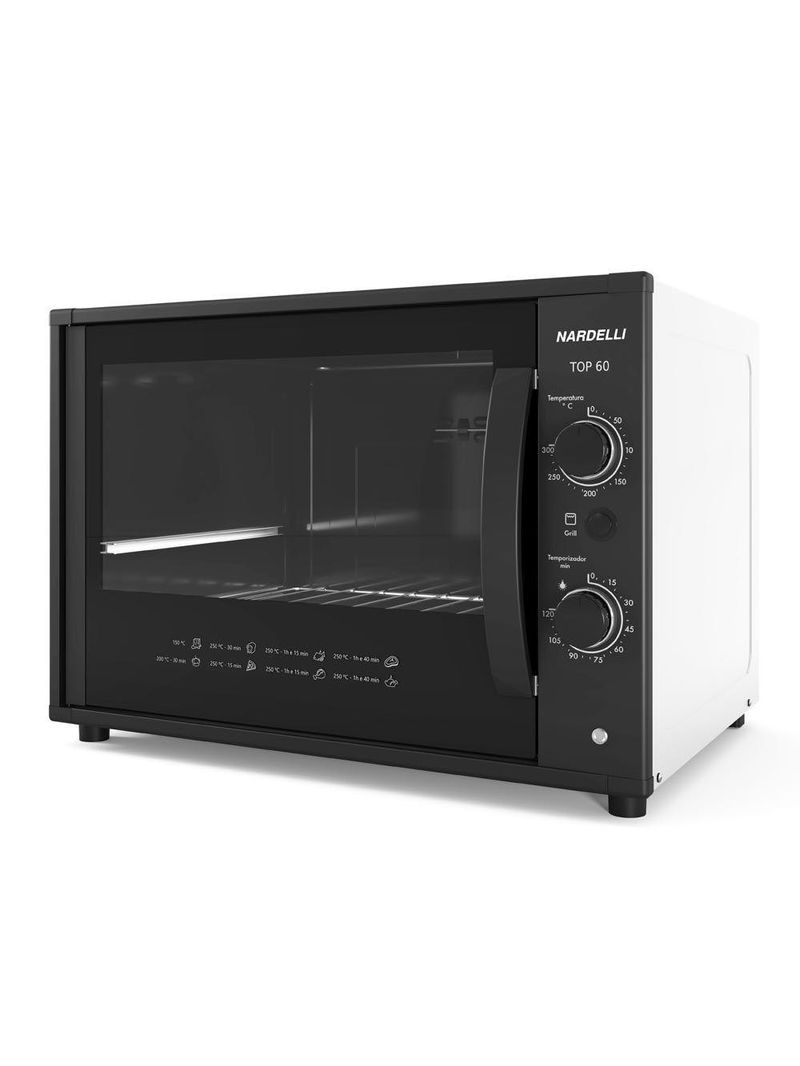 Forno Elétrico De Bancada Nardelli Top 60 Litros Branco 110V