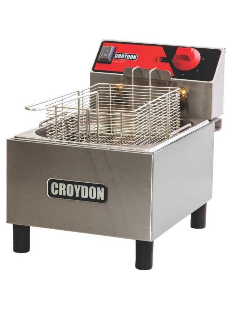 Fritadeira Elétrica óleo 4,5 Litros Croydon FC1B Fritadeira Elétrica 1 Cesto 110v