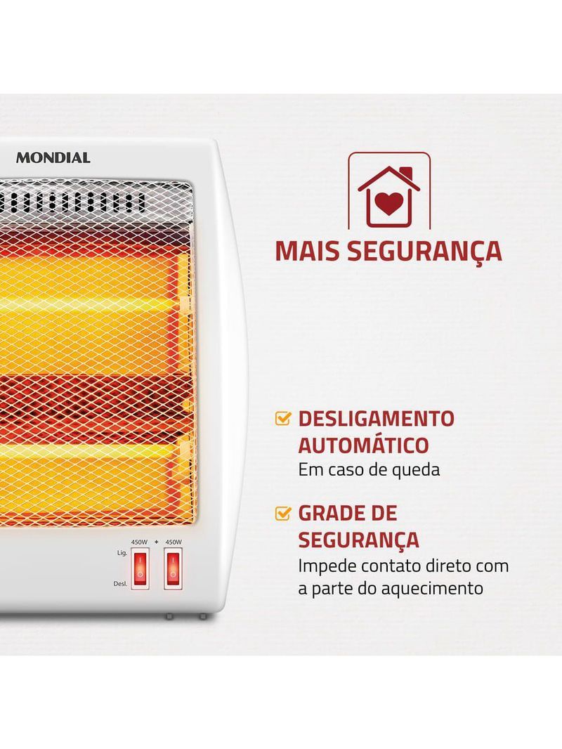 Aquecedor Quartzo Comfort Air III Mondial 220V