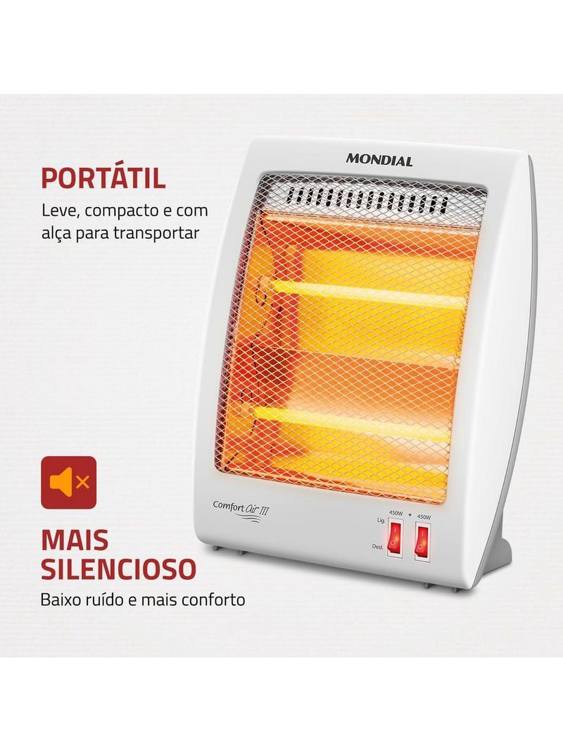 Aquecedor Quartzo Comfort Air III Mondial 220V