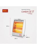 Aquecedor Quartzo Comfort Air III Mondial 220V