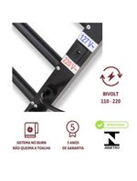 Toalheiro Térmico 2 Toalhas Com Fio Lado Esquerdo Classic Duo02b Toalheiro Duplo Branco Bivolt