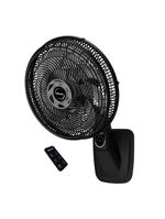 Ventilador de Parede Mallory Smart Control 140W Preto com Grafite - 110V