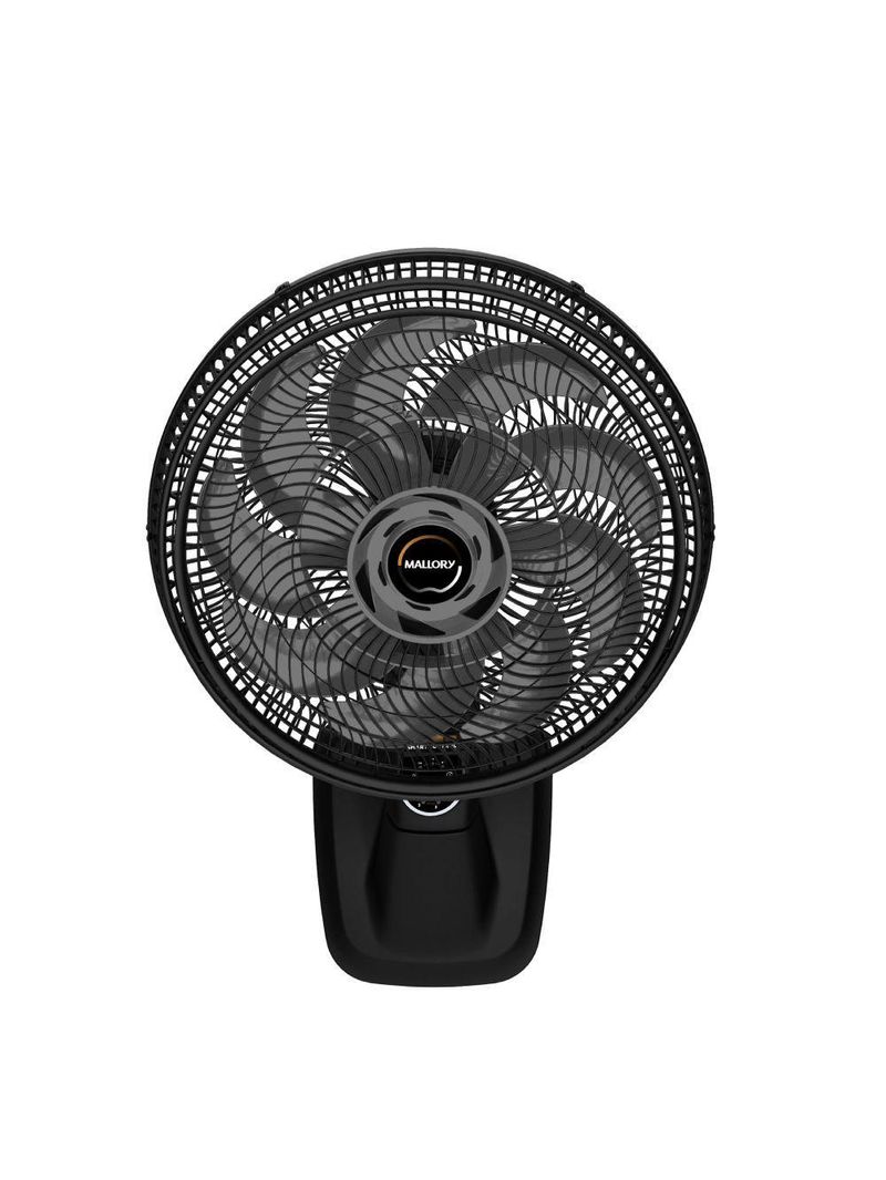 Ventilador de Parede Mallory Smart Control 140W Preto com Grafite - 110V