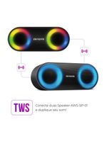 Caixa Som Speaker Aiwa Bluetooth Luzes Mini Aws-sp-01