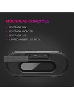 Caixa Som Speaker Aiwa Bluetooth Luzes Mini Aws-sp-01