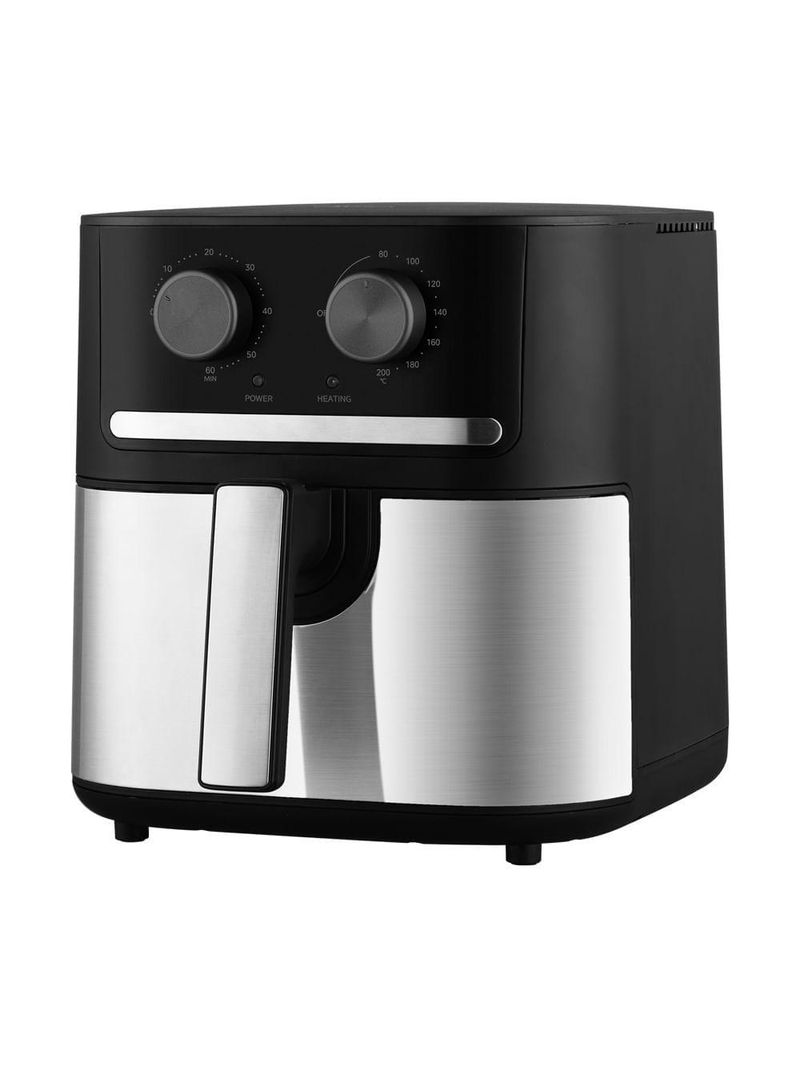 Fritadeira Air Fryer Midea Cyclone 5,5L - 110V - Preto e Inox
