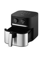 Fritadeira Air Fryer Midea Cyclone 5,5L - 110V - Preto e Inox