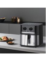 Fritadeira Air Fryer Midea Cyclone 5,5L - 110V - Preto e Inox