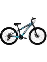 Bicicleta Vikingx Tuff25/30 Freeride Aro 26 21v Cambios Importados Preto Azul Viking X