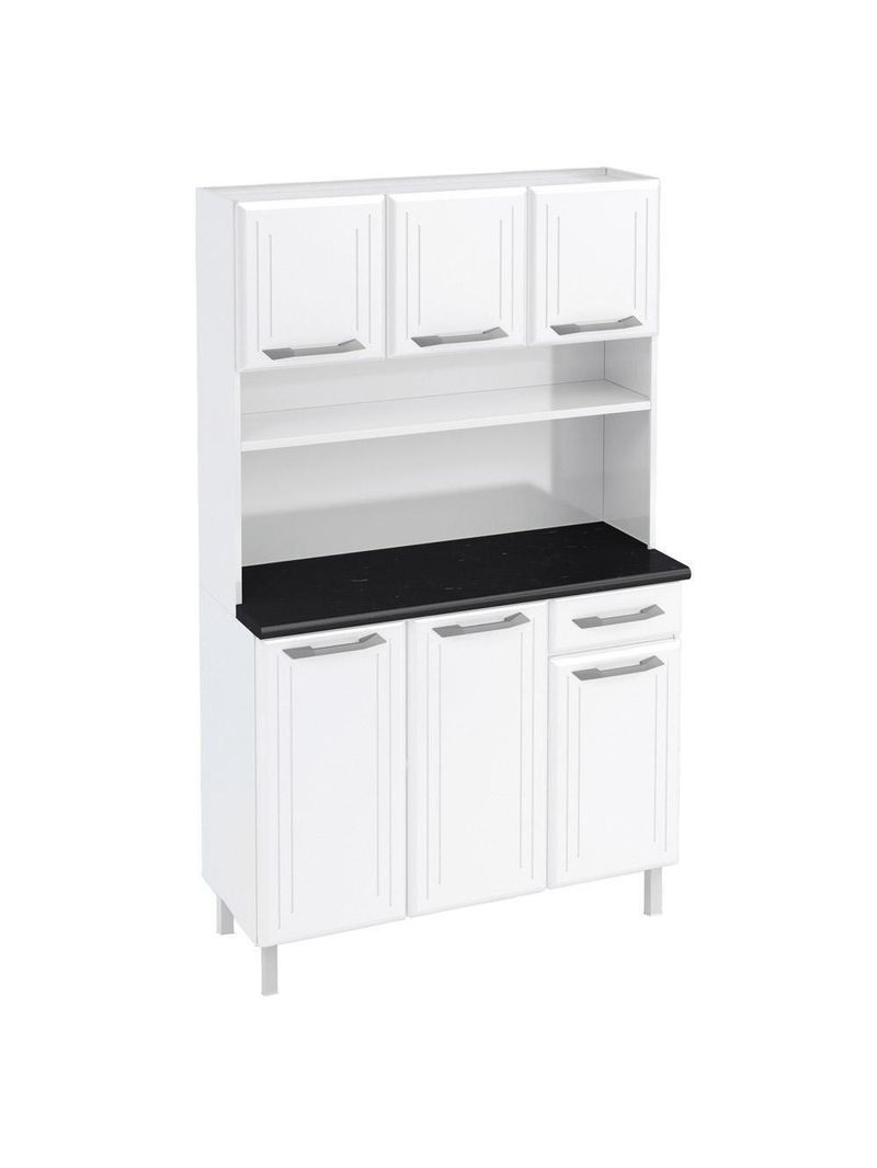 Armário De Cozinha Aço Kit Telasul Topázio Smart Branco