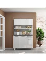 Armário De Cozinha Aço Kit Telasul Topázio Smart Branco