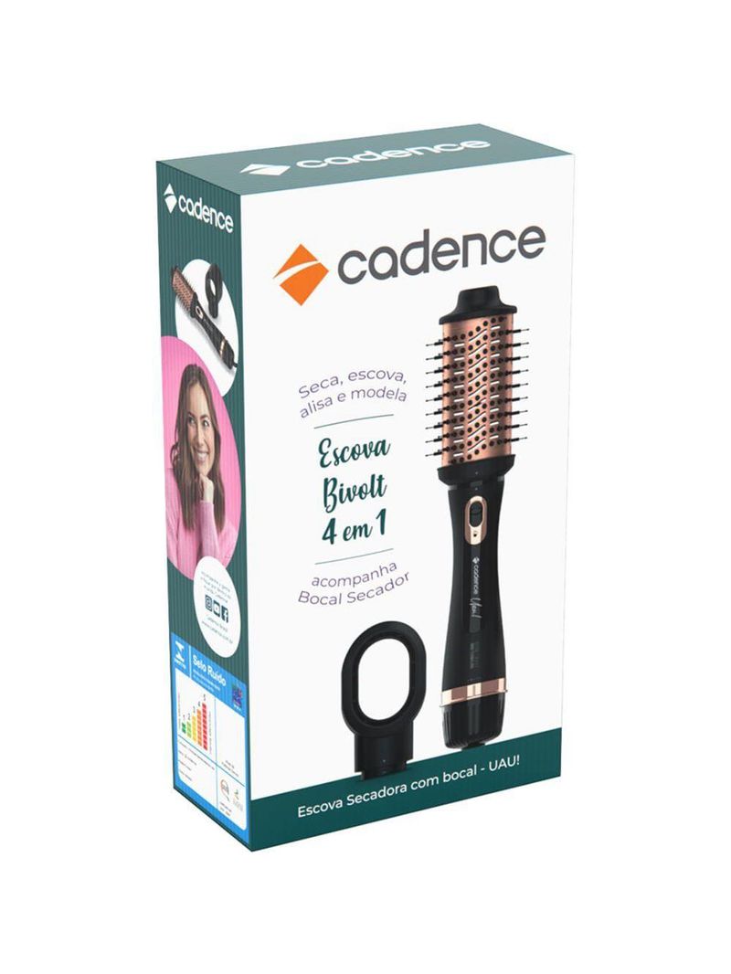 Escova Secadora Cadence Uau 4 Em 1 Bivolt