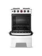 Fogão Esmaltec 4 Bocas Ideal Super Acendimento Automático Branco Bivolt F4IAB4121BR