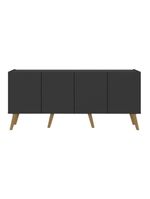 Rack Retrô Para Até 50 Polegadas Com Mp1071 Preto natural