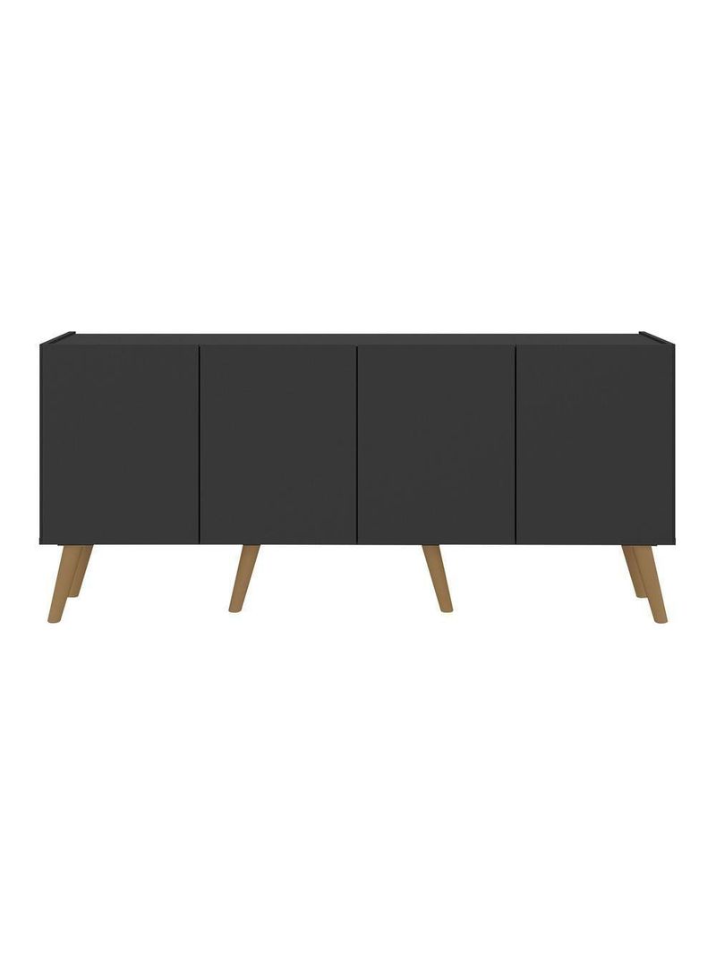 Rack Retrô Para Até 50 Polegadas Com Mp1071 Preto natural