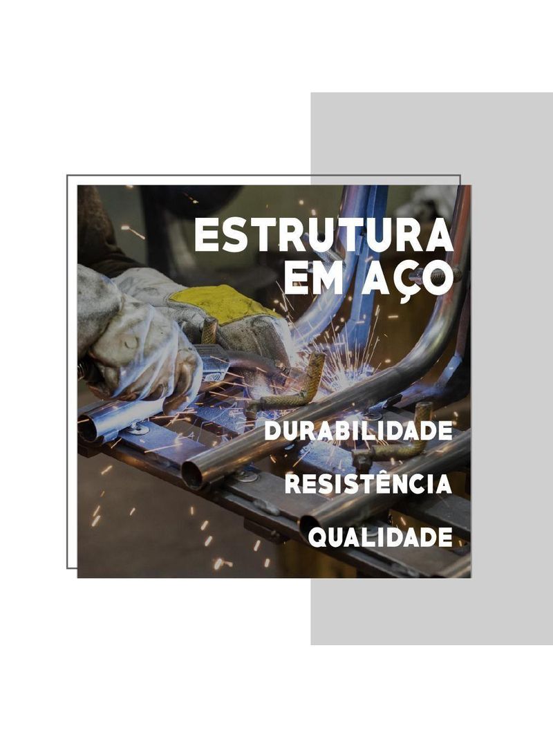 Conjunto Mesa Dobrável com 2 Banquetas Preto Carraro