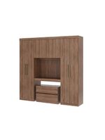 Guarda Roupa Solteiro 6 Portas 2 Gavetas Porto Carraro Freijó