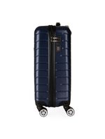 Mala de Bordo Pequena em Abs Yins Ys21158 Cadeado Integrado Rodas Duplas Giro 360º Azul P