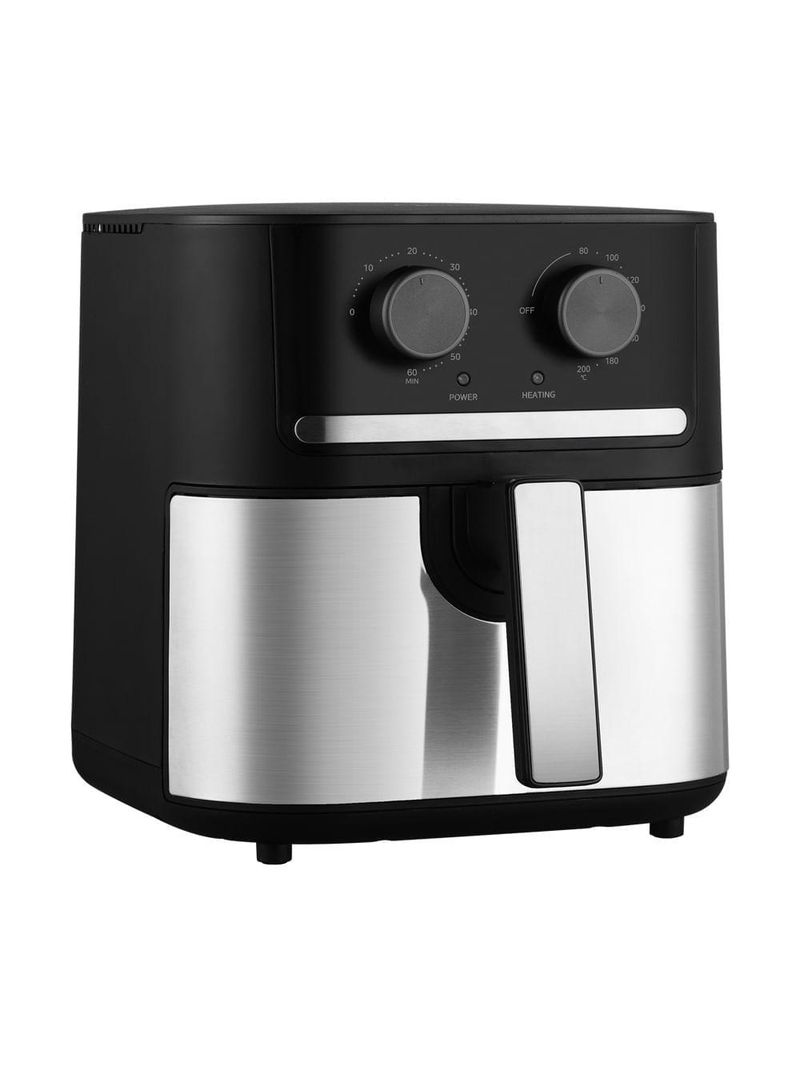 Fritadeira Air Fryer Midea Cyclone 5,5L - 220V - Preto e Inox