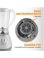 Liquidificador Mondial 1,5L Easy Power 550W L-550-W – 127V