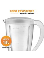 Liquidificador Mondial 1,5L Easy Power 550W L-550-W – 127V