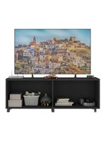 Rack para TV até 50" com 4 Portas e Rodízios – MP1069 Preto – Multimóveis