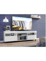 Rack 65'' Com Rodízios 2 Portas Paris Multimóveis Branco