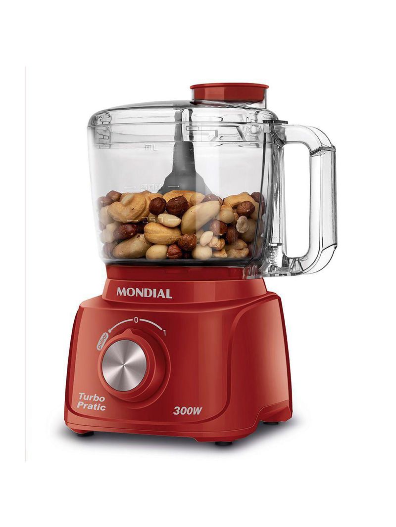 Mini Processador Turbo Pratic Mondial MP-16-R – 220V Vermelho