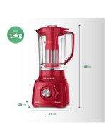 Liquidificador Mondial Turbo Power L-99-FR – 220V Vermelho