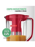 Liquidificador Mondial Turbo Power L-99-FR – 220V Vermelho