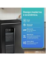 Cervejeira Expositor Vertical HQ 100 Litros Frost Free Inox Titanium HQ-100CEVPVFFI 127V