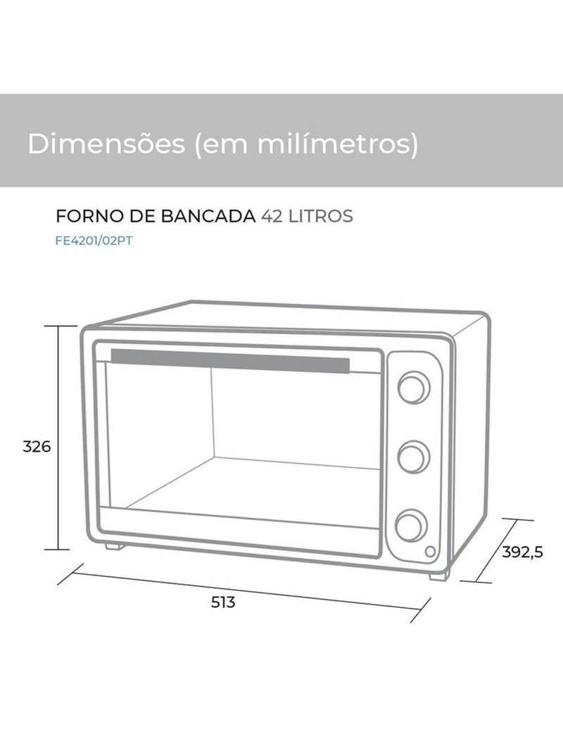 Forno Elétrico Suggar 42 Litros Preto FE4201PT/FE4202PT 110V