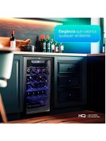 Adega De Vinhos Compressor HQ 75 Litros 24 Garrafas Preto HQ-AV24H 110V