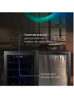 Adega De Vinhos Compressor HQ 75 Litros 24 Garrafas Preto HQ-AV24H 110V