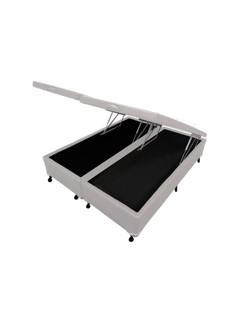 Box Baú Castor Queen Branco 158x198x35cm