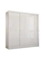 Guarda Roupa Casal Fortaleza 3 Portas Carioca Móveis Branco