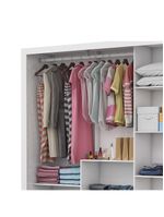 Guarda Roupa Casal Fortaleza 3 Portas Carioca Móveis Branco