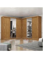 Closet Casal Premium Clarice Plus 06 Portas 8 Gavetas Freijó