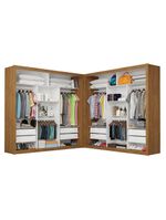 Closet Casal Premium Clarice Plus 06 Portas 8 Gavetas Freijó