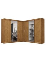 Closet Casal Premium Clarice Plus 06 Portas 8 Gavetas Freijó