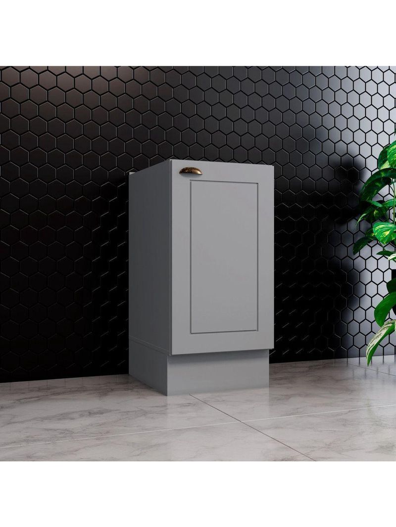 Balcão de Cozinha 40 cm Amy Casa 812 Cinza