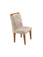 Mesa Alvorada 180 Tp Mdf Vidro Canto Reto 6 Cadeiras Rufato Veludo Creme/off White/imbuia/serig Off