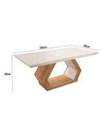 Mesa Alvorada 180 Tp Mdf Vidro Canto Reto 6 Cadeiras Rufato Veludo Creme/off White/imbuia/serig Off