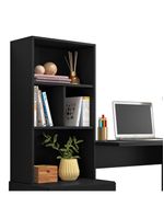 Mesa Escrivaninha com Estante Livreiro 138cm Jay Preto Z49 - Mpozenato
